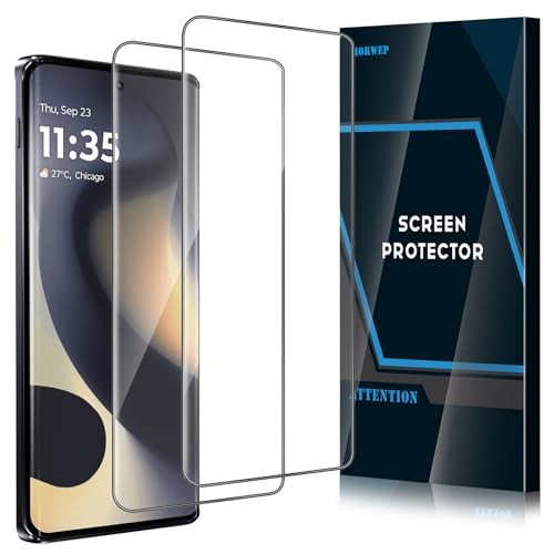 Screen Protector for Motorola Edge 2024, 2 Pack HD Clear 9H Tempered Glass