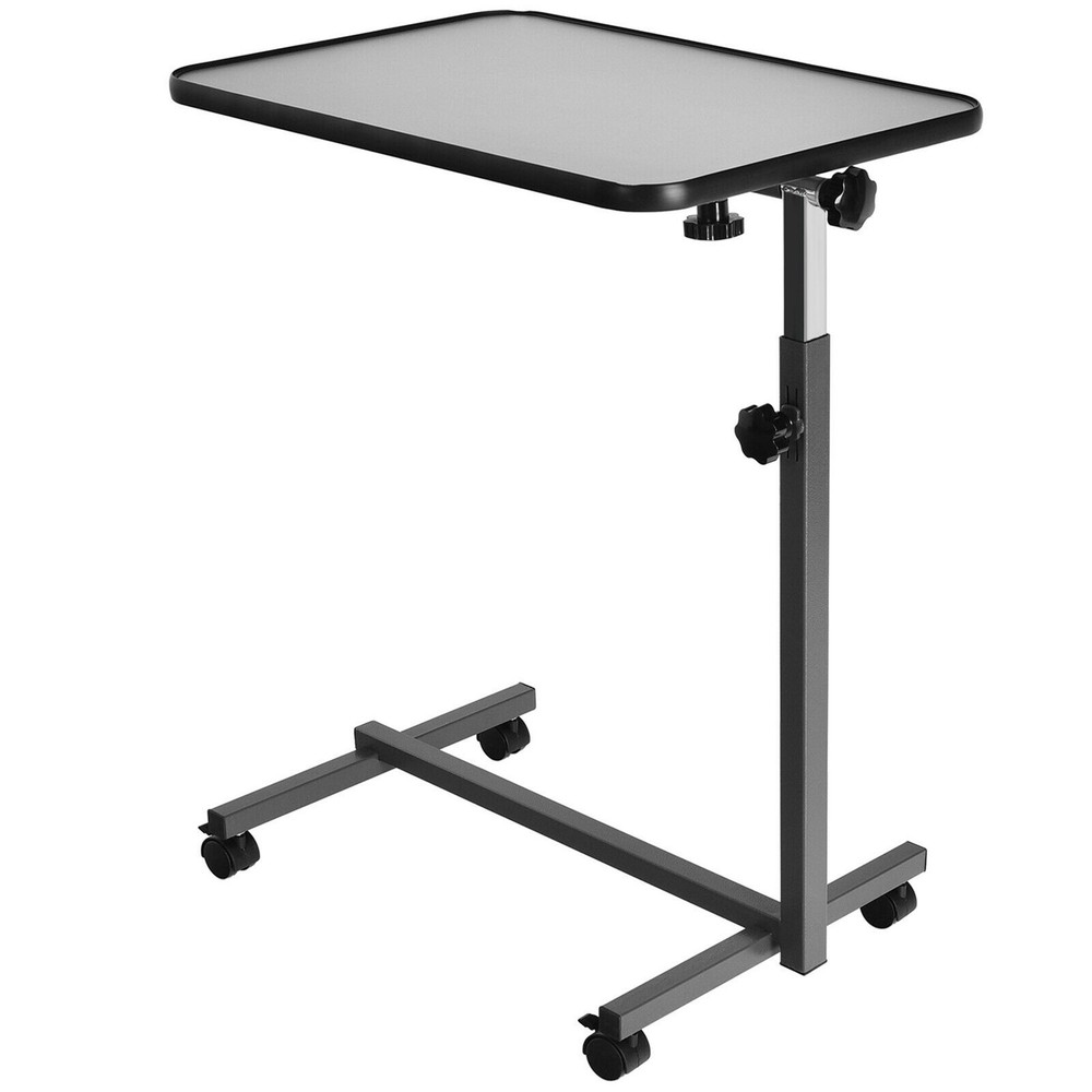 Overbed Rolling Table Over Bed Laptop Tray Tilting Top Gary