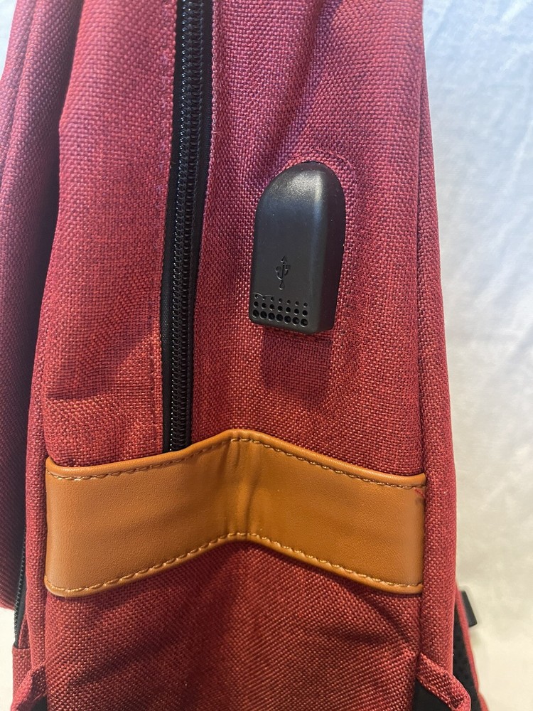 MEITE BOSHI large backpack leather straps multiple pockets