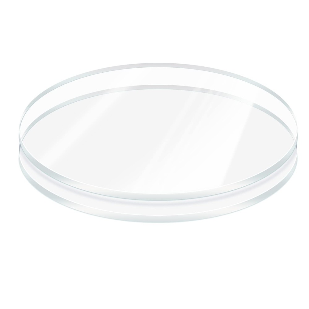 2 Pcs 1/8" Clear Acrylic Sheet, 9" Diameter Round Cake Disk, Plexiglass Table