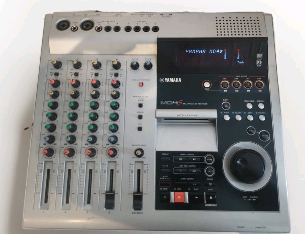 Yamaha MD4S 4-Track Multitrack MiniDisc Recorder Digital Recording Studio MD