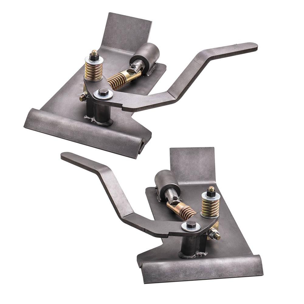 2 Pcs Skid Steer Quick Tach Conversion Adapter Set for Latch Box Weld-On