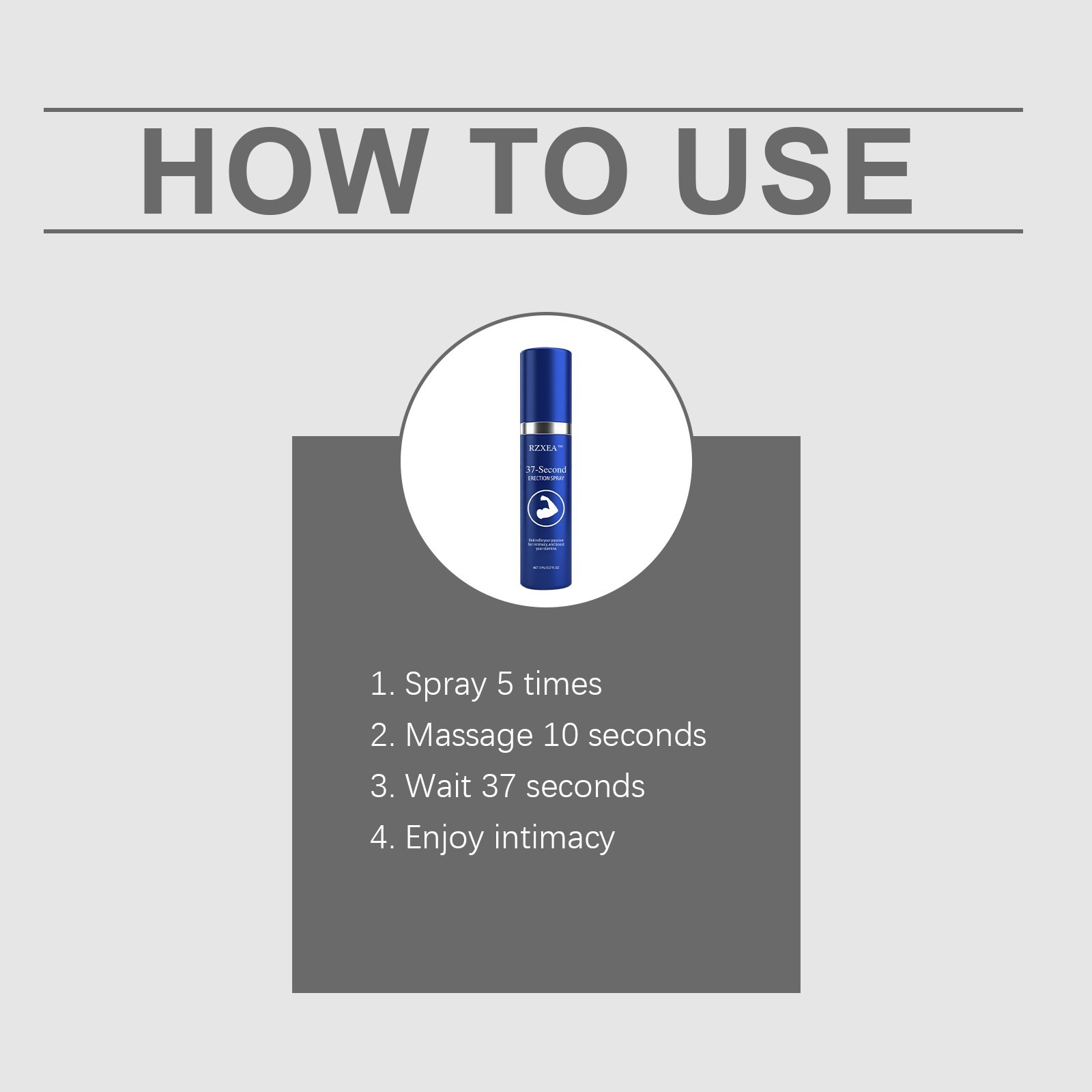 37-Second Erection Spray Male Enhancement Spray Delay Stamina Endurance Boost