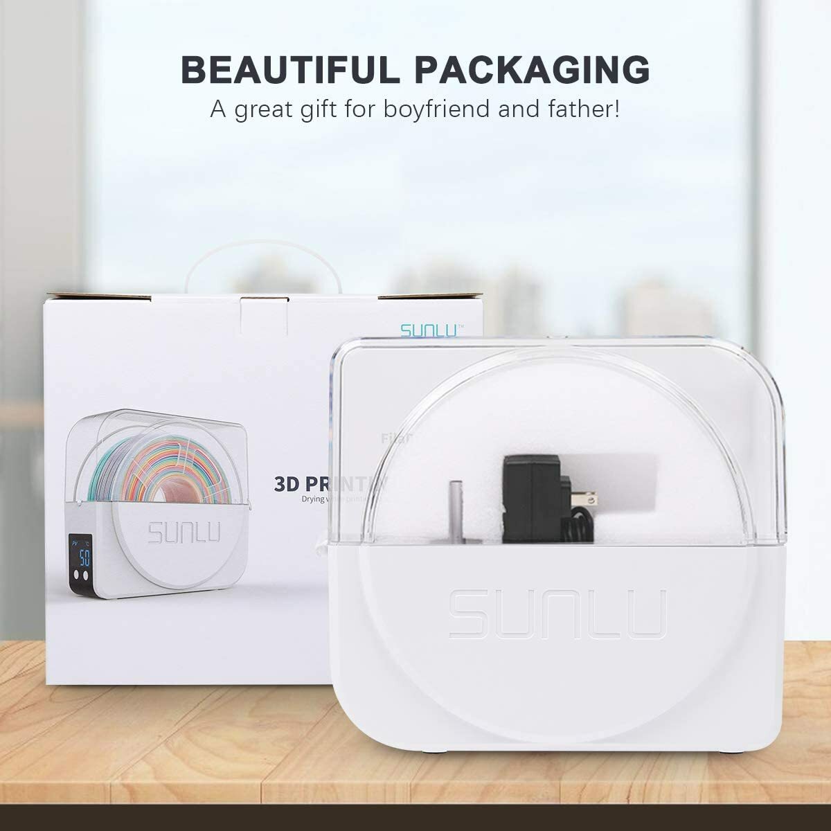 Sunlu S1/Upgraded S2 FilaDryer 3D Printer Filament Dryer 1.75mm Storage Box