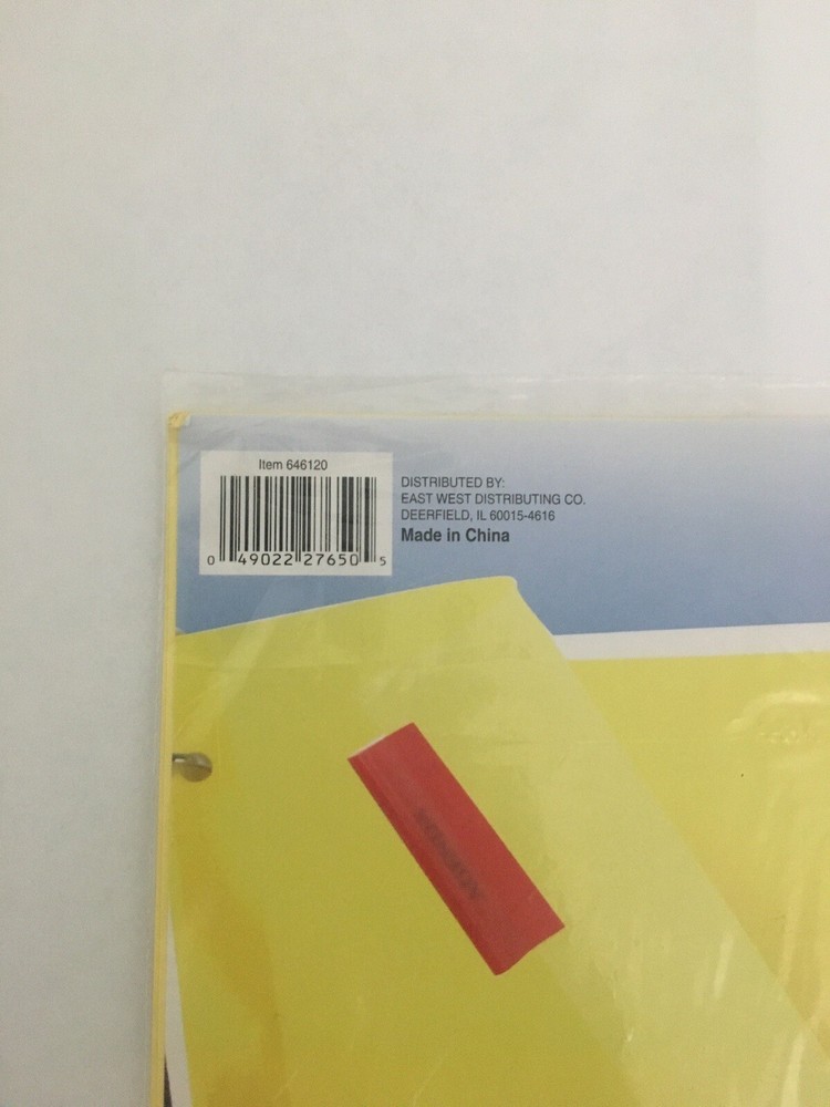 5 Insertable Tab Dividers (Yellow Paper/Multicolor Tabs)
