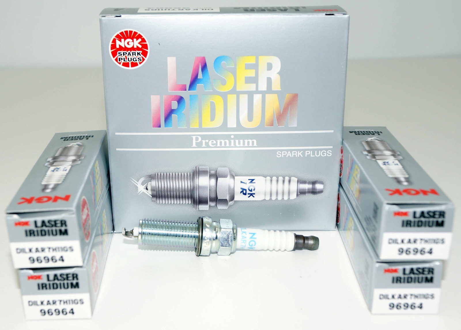 Set of 4 Genuine NGK 96964 Laser Iridium Spark Plugs DILKAR7H11GS