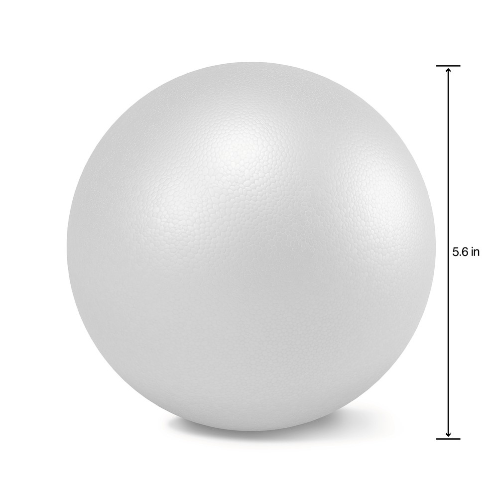 Smooth Styrofoam Balls 6"