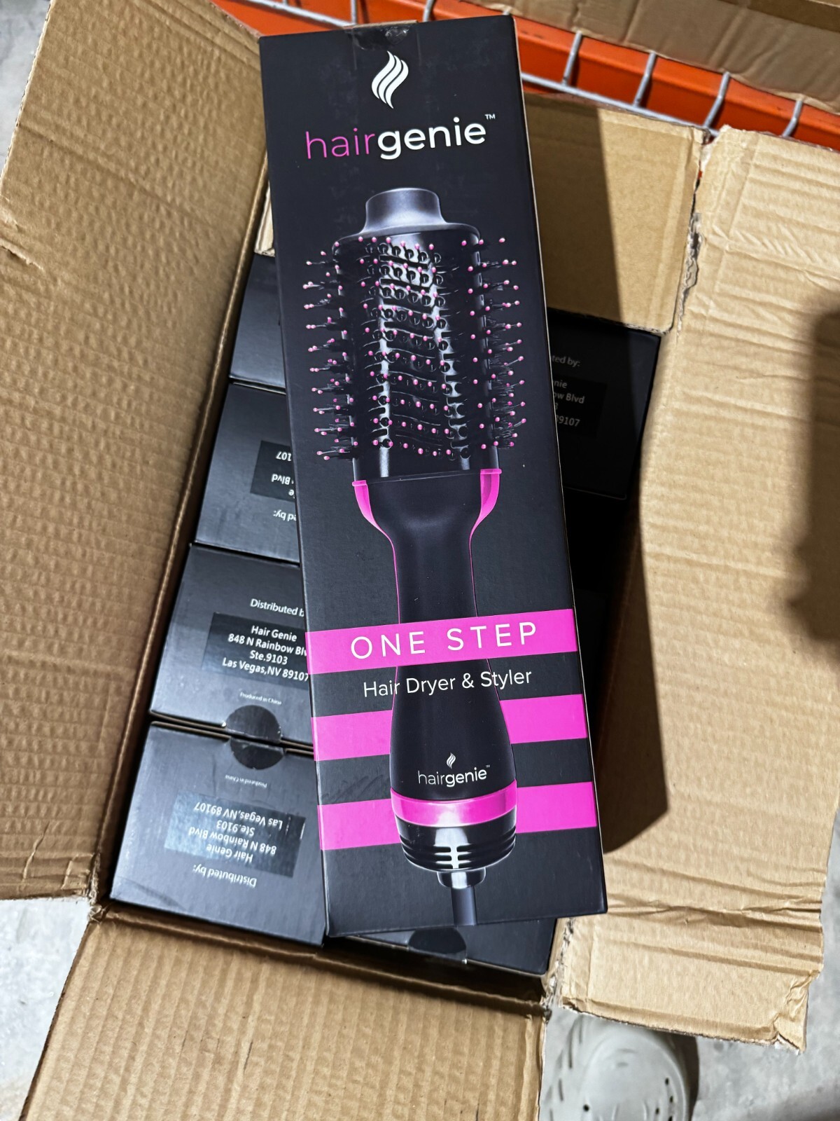 Hair Dryer Brush HairGenie - 4-in-1 Blow Dryer & Volumizing Styler for All Hair