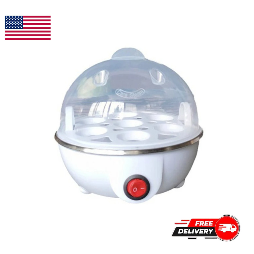 Multi-Functional 7 Egg Cooker Steamer Custard Boiled Egg Maker Kitchen Tool
