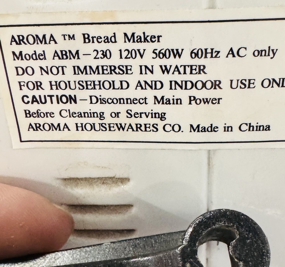 Bread Machine For Aroma Model ABM-2.30 Replacement Paddle