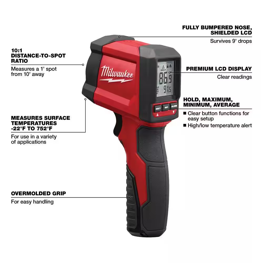 MILWAUKEE 10:1 Infrared Thermometer