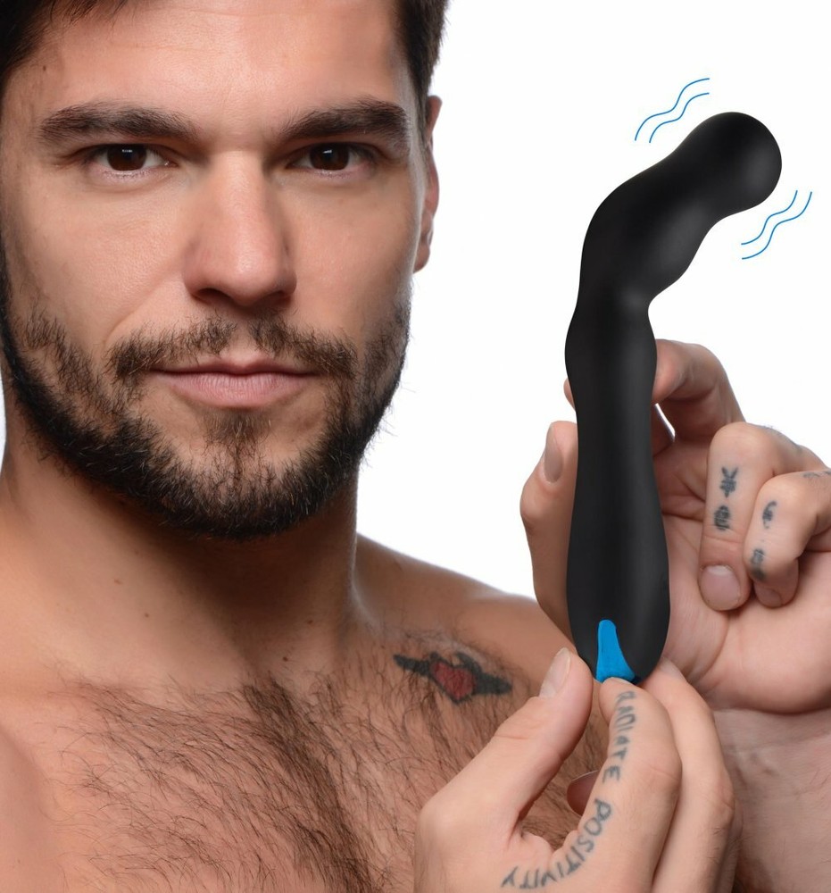 Trinity Vibes 12X Silicone Beaded Prostate Vibrator Targeted P-Spot Stimulator