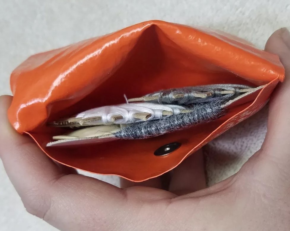 Vintage Army Military Sewing Uniform Repair Kit Made in Germany STRUM- Orange