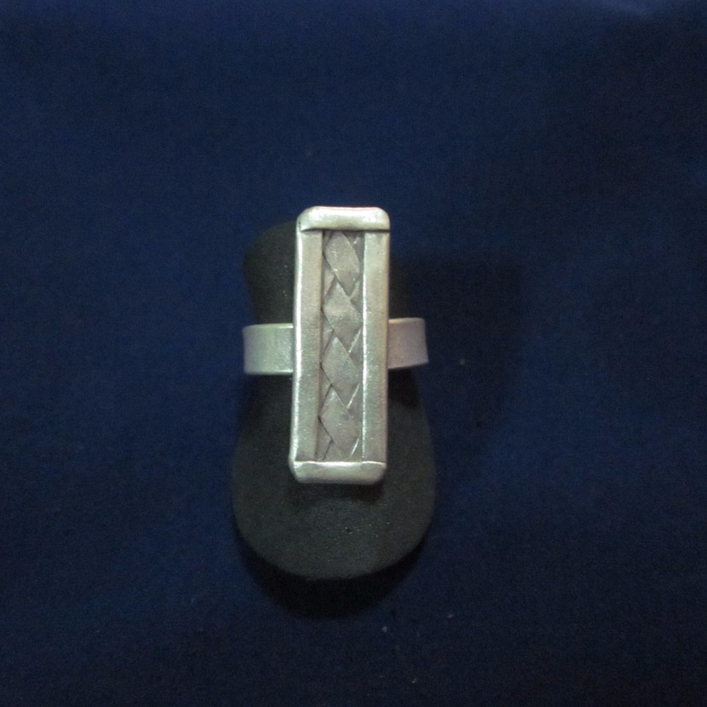 Fine Silver Rings Authentic Ethno Anello Argento Hill Tribe Solid Handcraft56034