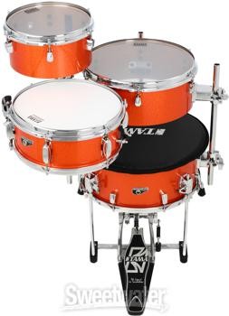 Tama Cocktail Jam 4-piece Shell Pack with Hardware - Bright Orange Sparkle