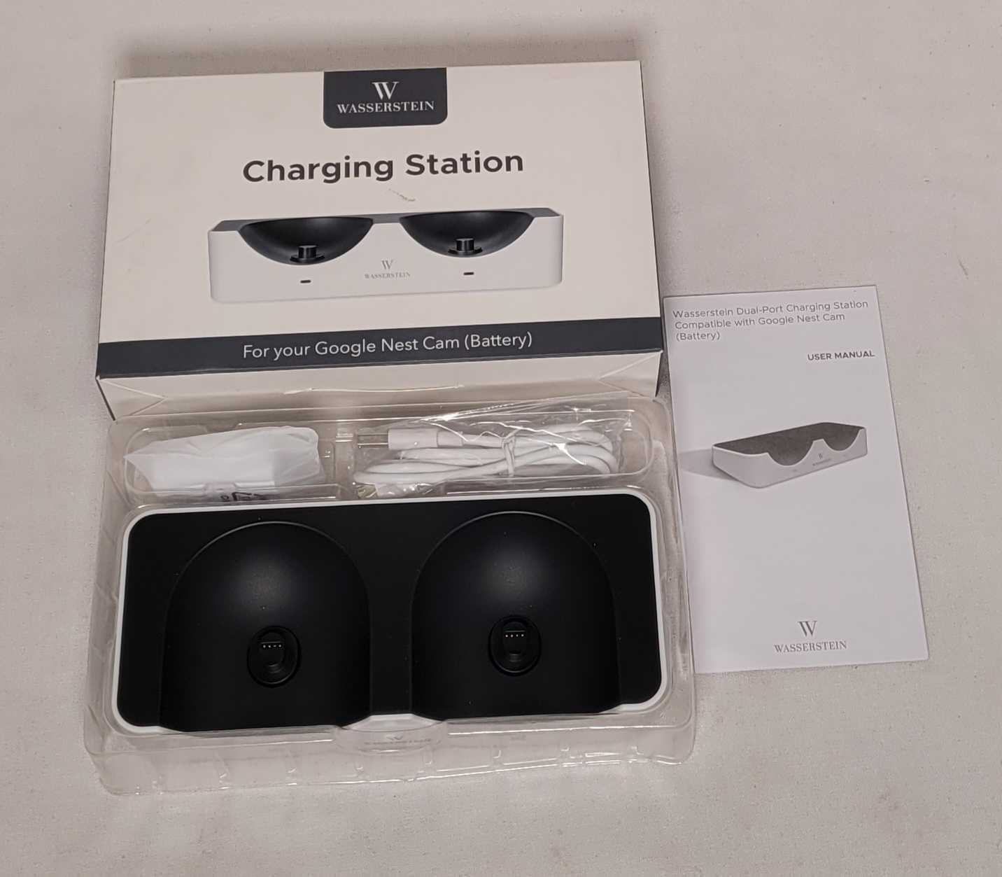 Dual Charging Station Dock Charger for Google Nest Cam (battery) Security Camera