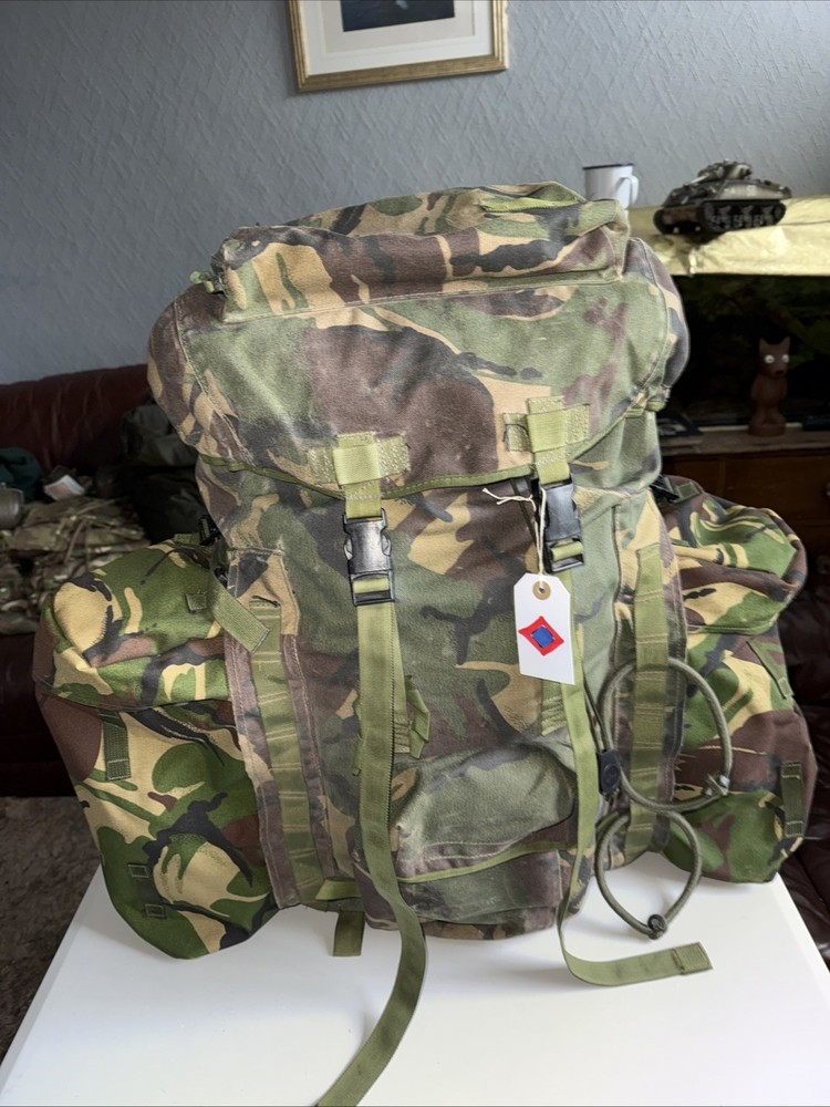 British Army Issue Rucksack + Frame Short Convoluted Back DPM + Side Pouches