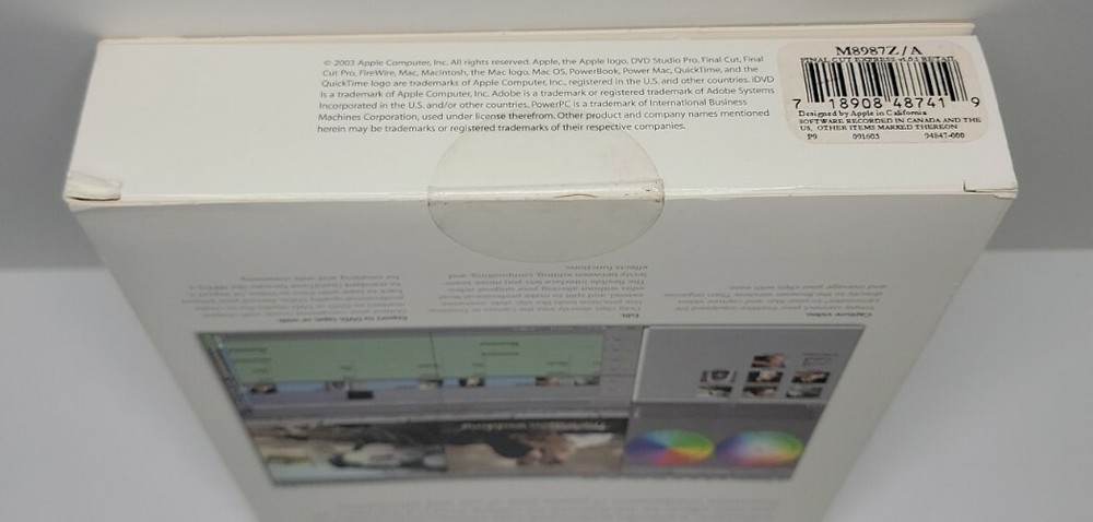 Vintage Apple Final Cut Express - Edit Like A Pro, Sealed.