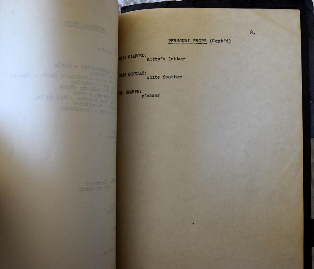 1962 "Little Me" Original Final Screenplay Script