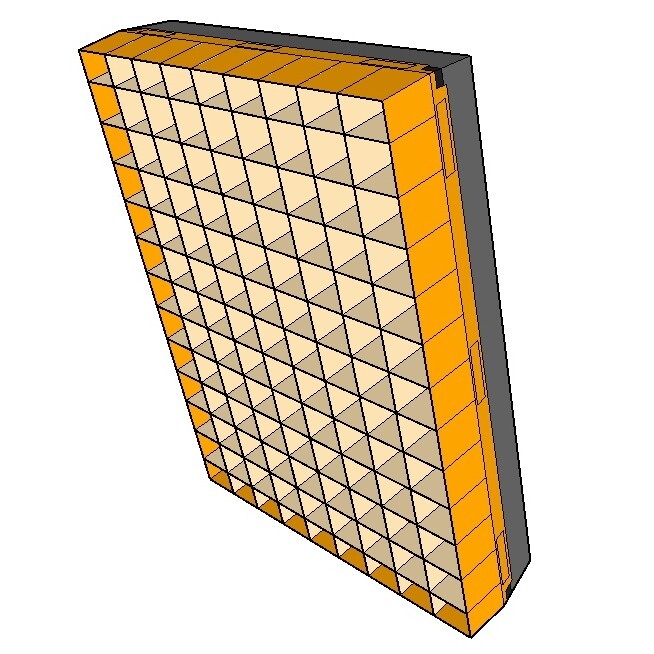 Grid for LiteMat 3 PolySkirt, Version with cell depth 76mm (3”)