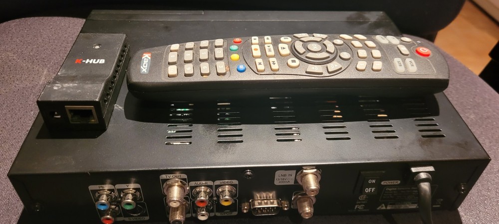 KBox ProDigy Satellite receiver + Adapter + Remote