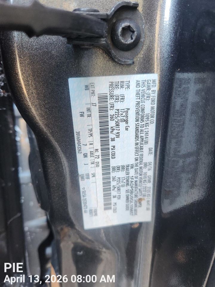 DASH WIRE HARNESS OEM 2016 FORD C-MAX