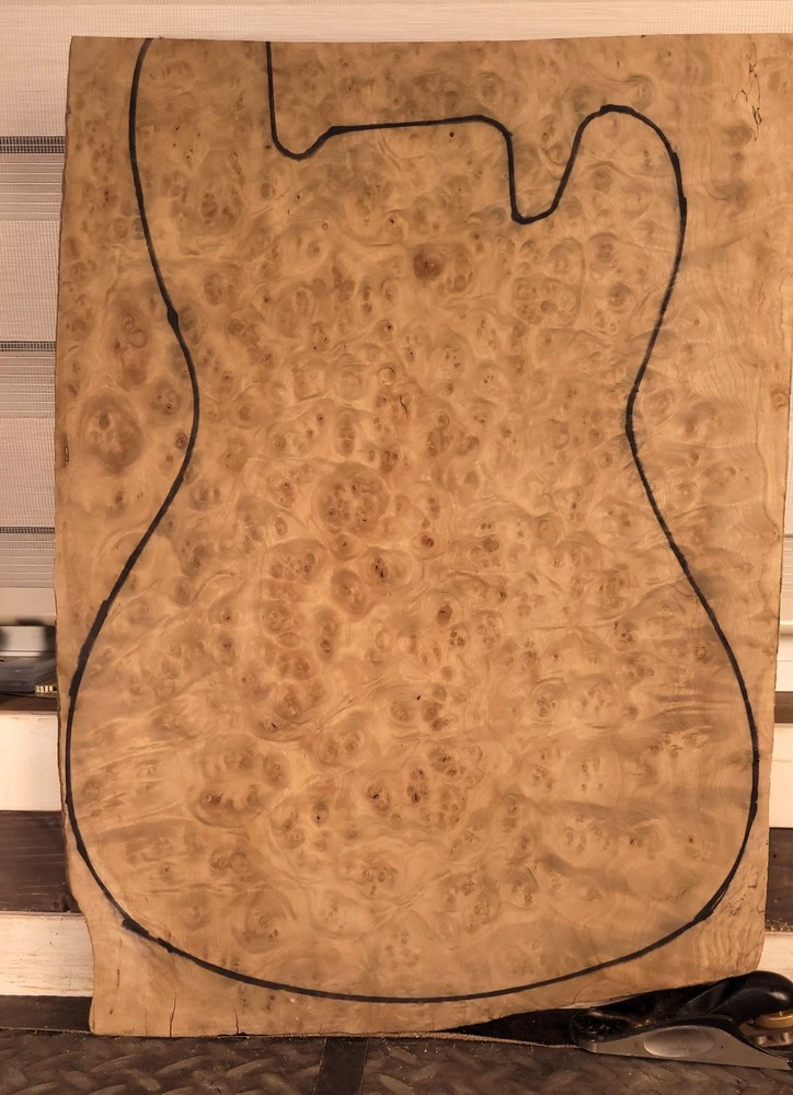 True Master Grade One Piece Maple Burl Thick Drop Top