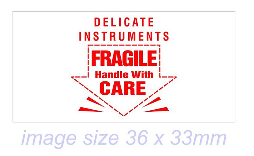 FRAGILE - XStamper RED Classix P14 DELICATE INSTRUMENTS FRAGILE for mail