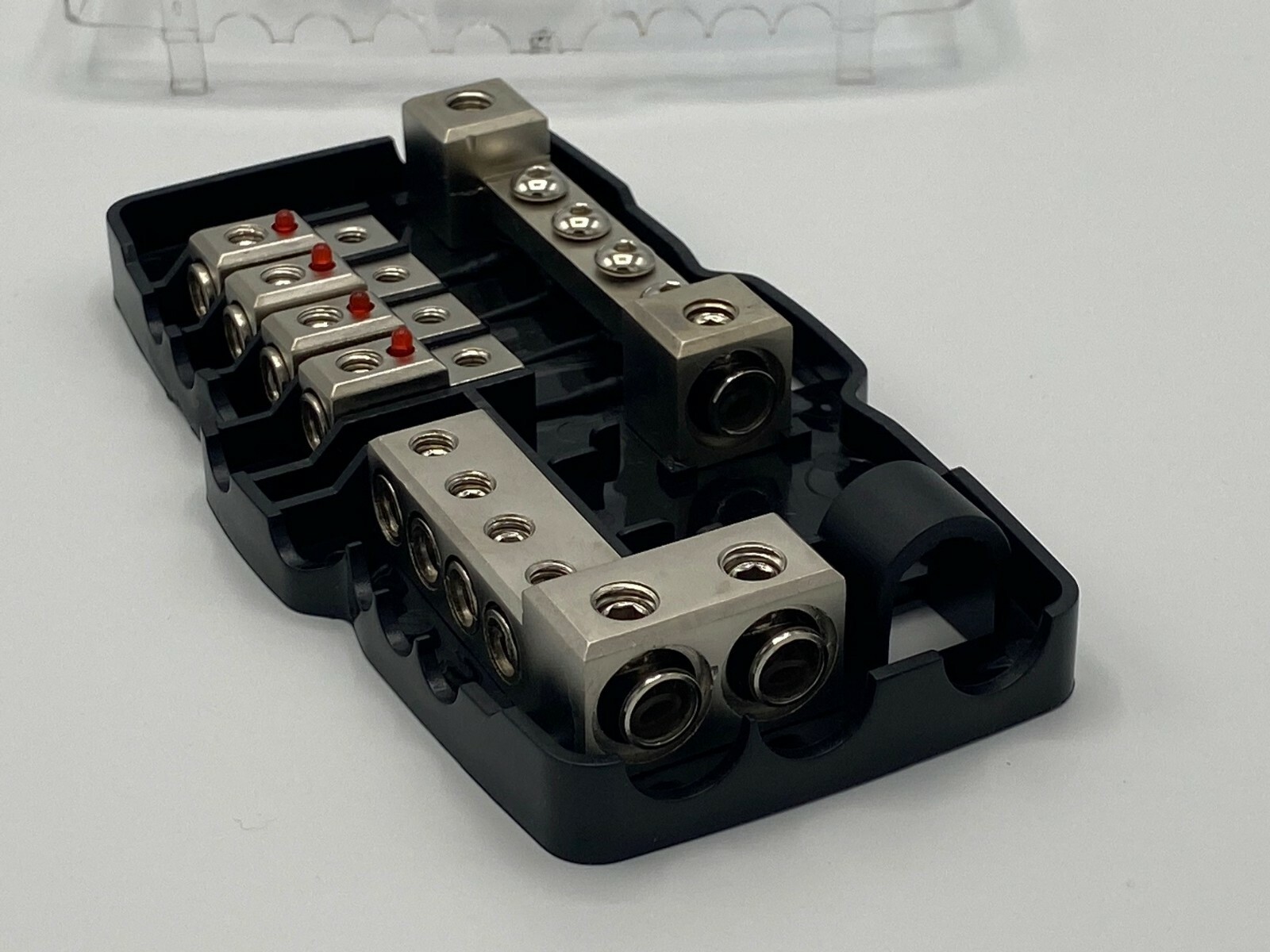 COSMOS AUDIO FUSED DISTRIBUTION BLOCK 0/4 AWG IN AND 4/8 AWG OUT