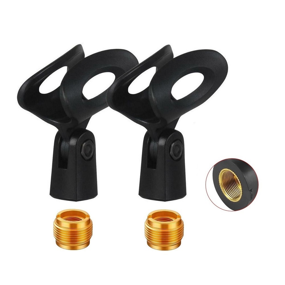 2 Pack Microphone Clip Holder Clamp Mount for Vocal Microphones e935, e945, e965