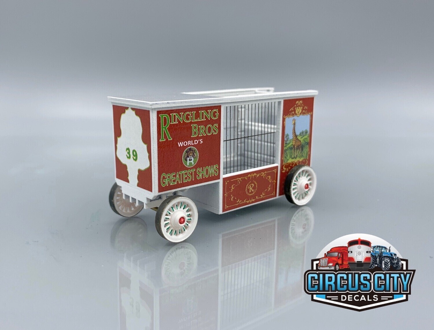 Ringling Brothers Barnum Bailey Circus #39 Giraffe Wagon Kit HO Scale