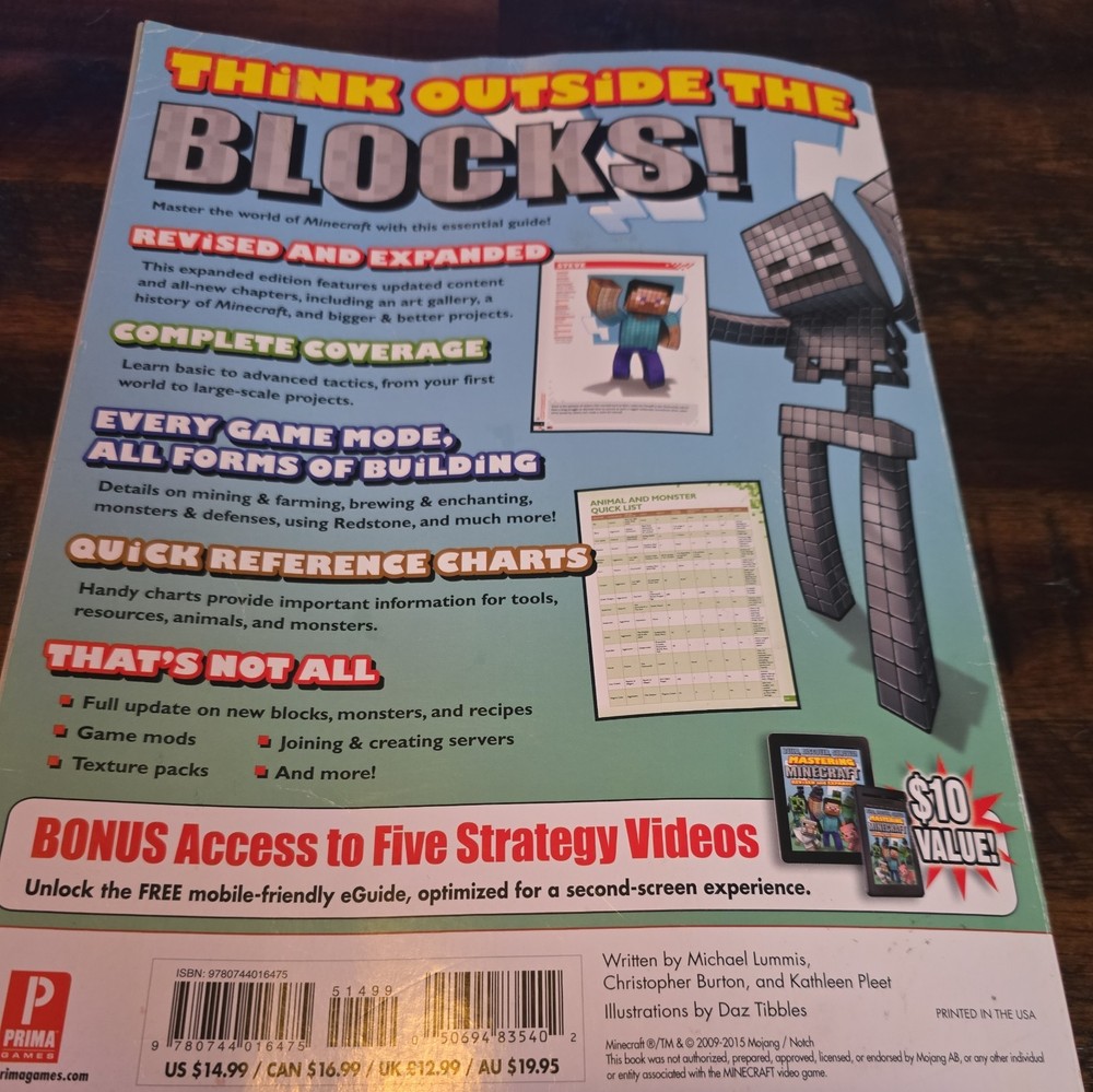 Mastering Minecraft Revised and Expanded Prima Game Guide Build Discover Survive