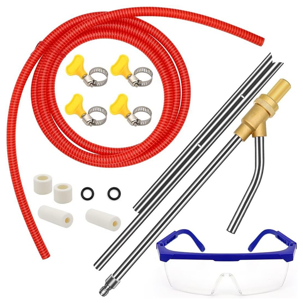 Pressure Washer Sandblasting Kit 5000 PSI Wet Abrasive Sandblaster Attachment wi