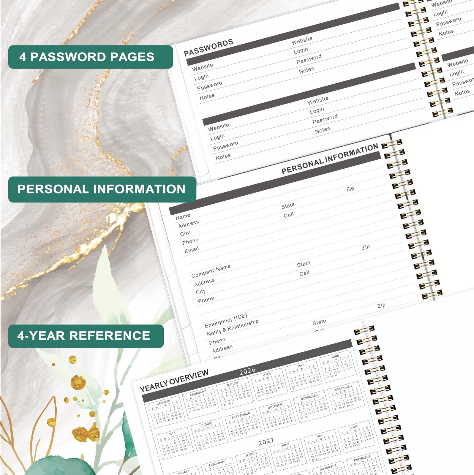 2026-2028 Monthly Planner - 3 Year Monthly Planner 2026-2028 from JAN. 2