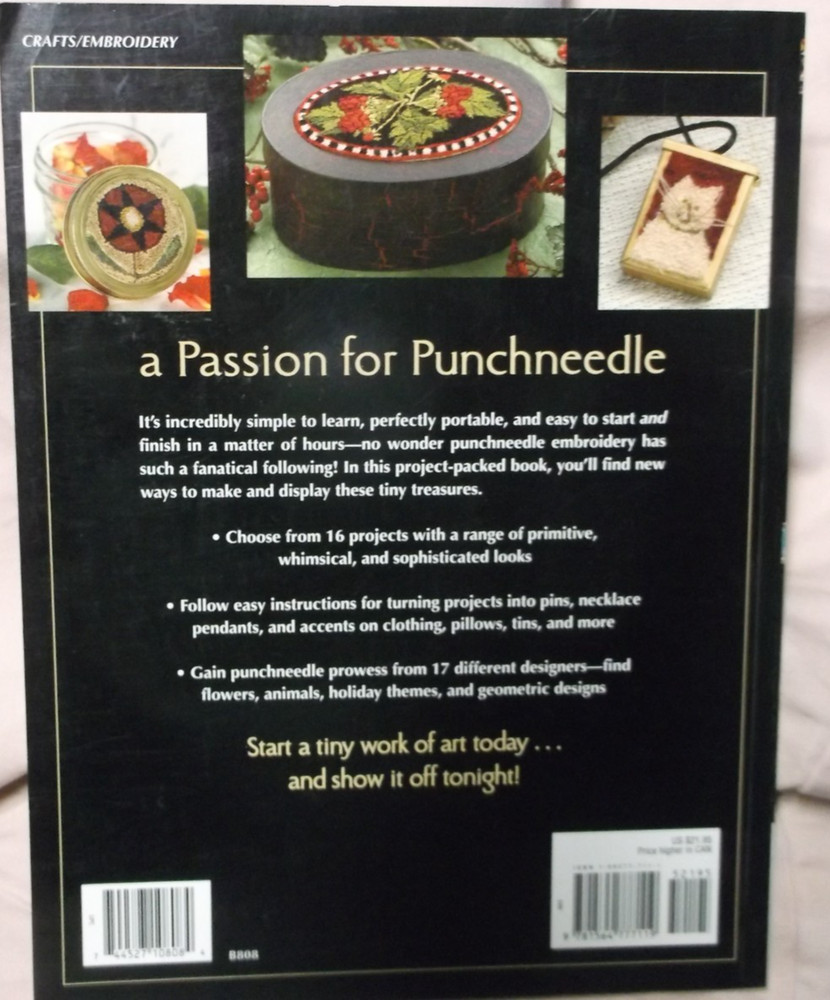 PASSION FOR PUNCHNEEDLE embroidery 16 project design pattern book 2006