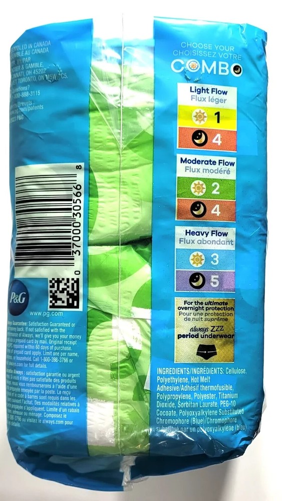 Always Maxi Pads Super Long Flexi Wings 32 Count