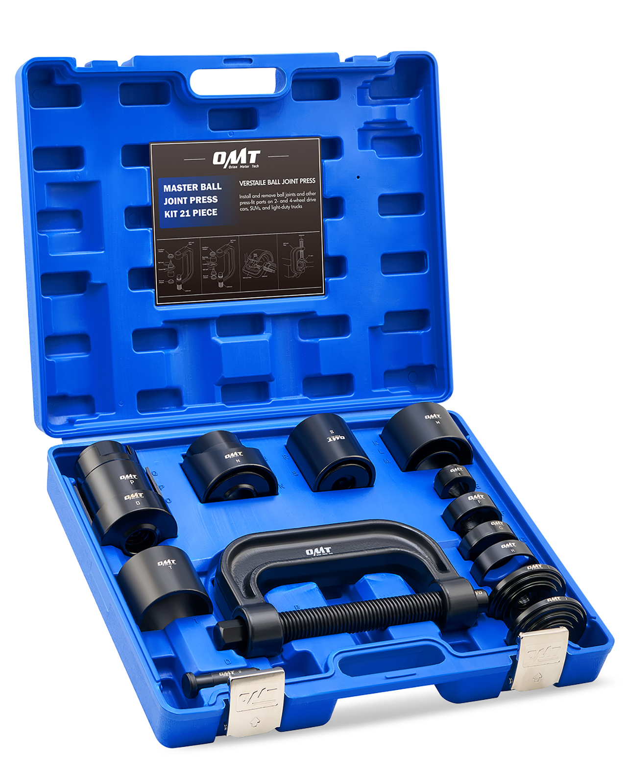 21Pcs Auto Ball Joint Press U Repair Removal Installer Tool & Master Adapter Kit