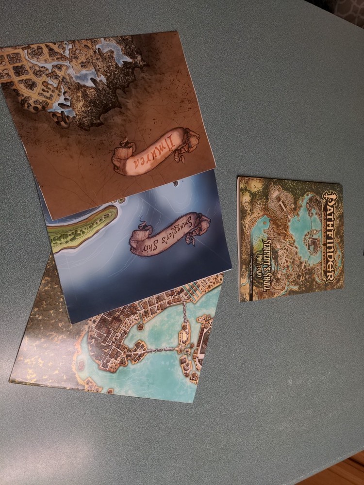 Pathfinder Campaign Setting Serpents Skull Map Folio