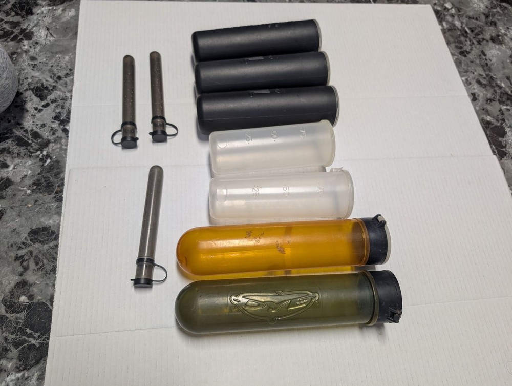 ViewLoader Paintball Pod Set 7 Pods 4 Inserts Used Mixed Colors VL Loader Bundle