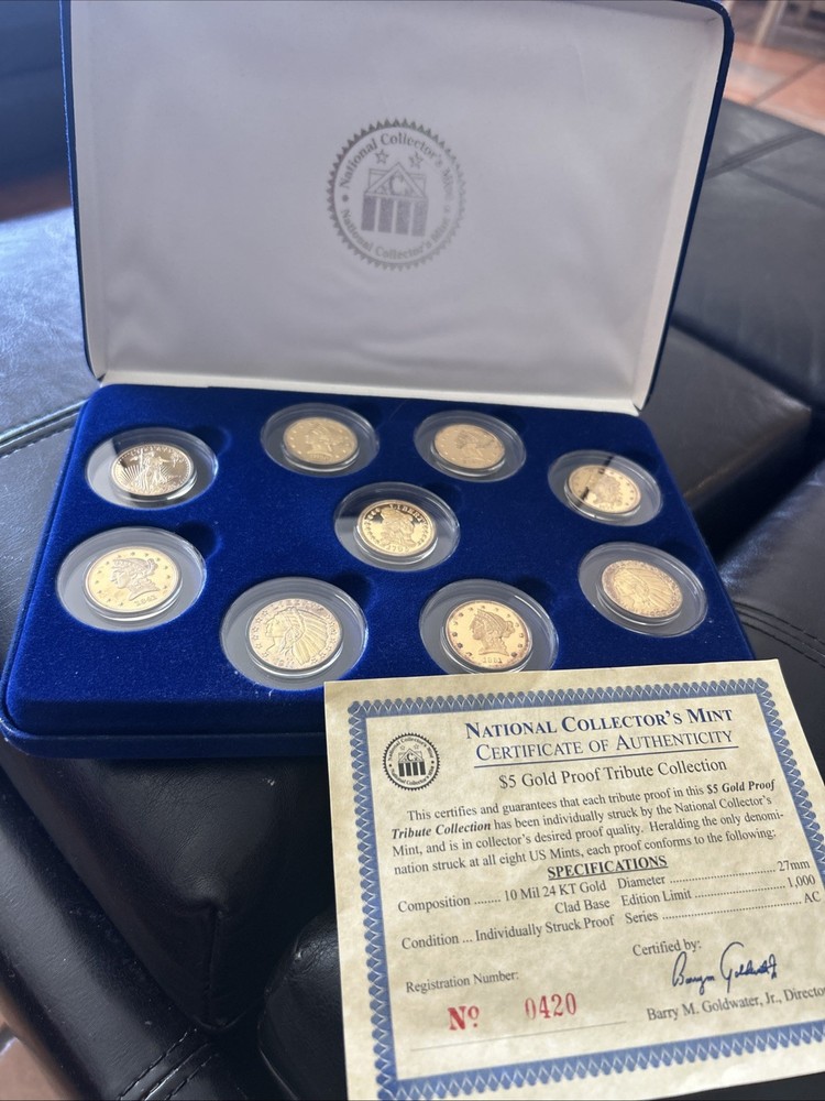 $5 Gold Layered Half Eagle proof Tribute Collection