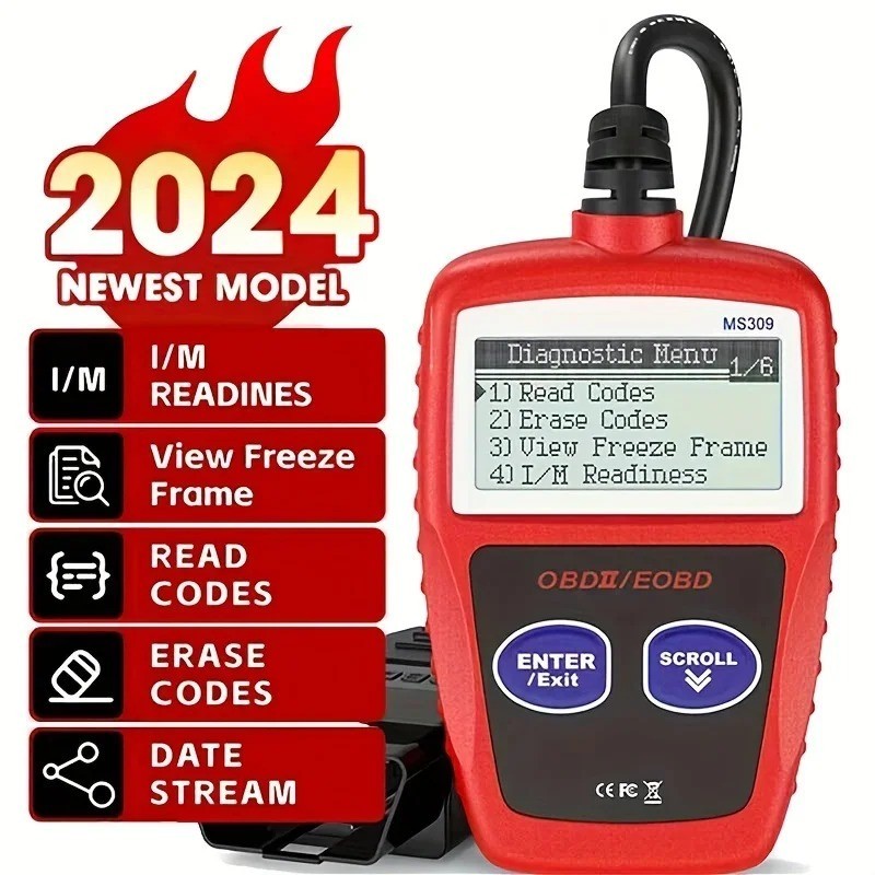 OBD2 Code Reader MS309 Universal Auto Diagnostic Scanner Check Light Tool