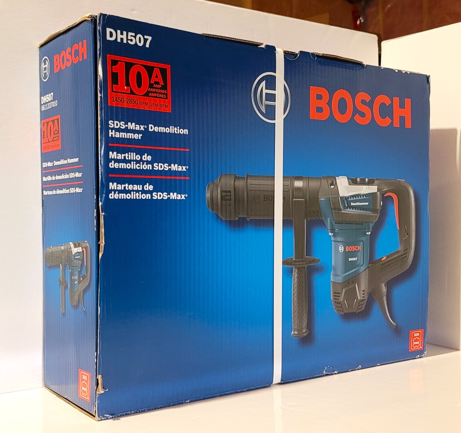 Bosch DH507 SDS-Max Corded Concrete Demolition Hammer Chipper Chipping Gun NEW