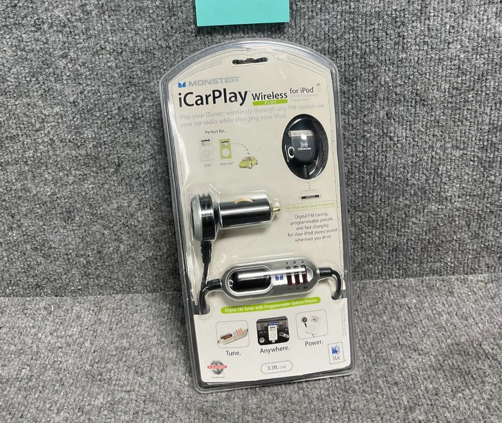 Monster iCarPlay Wireless 😊 FM Transmitter/Charger for iPod