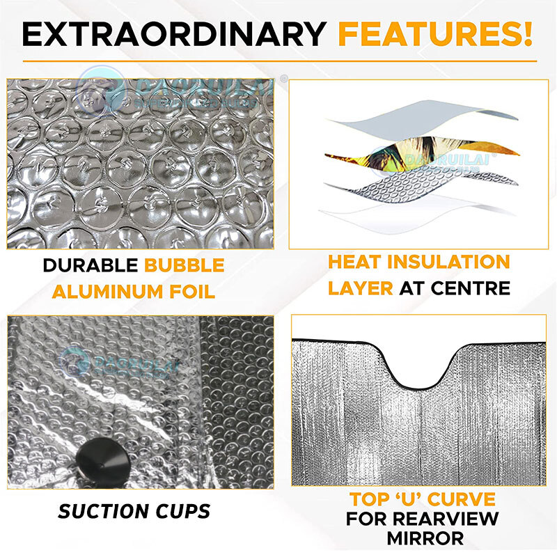 Foldable Auto Car Front Window Windshield Sun Shade Shield Cover Visor UV Block