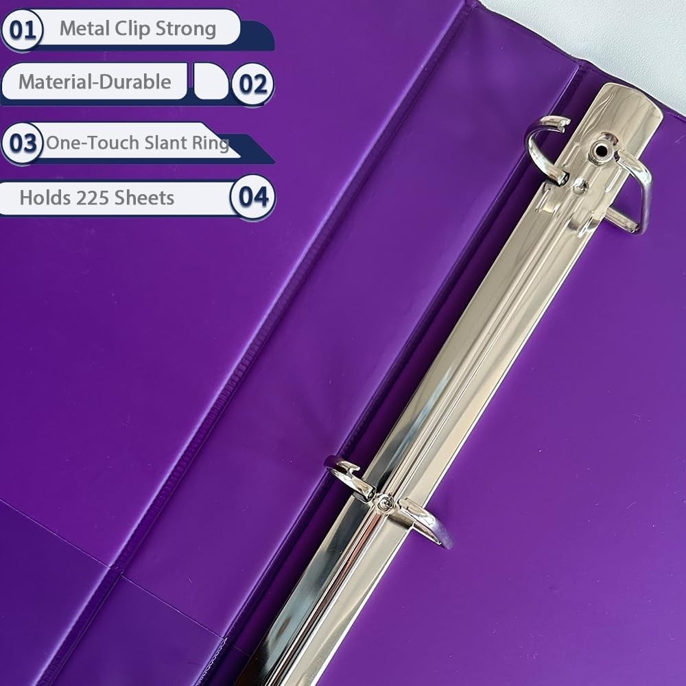 3 Ring Binders,1“ Slant D Ring Biner,One Touch Open D Ring,View Binders with ...