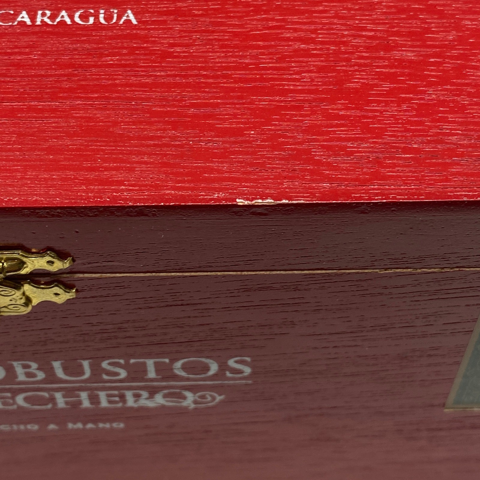 Empty Cosechero Wooden Cigar Box Red 50 Robustos - Nicaraguan - Storage Crafts