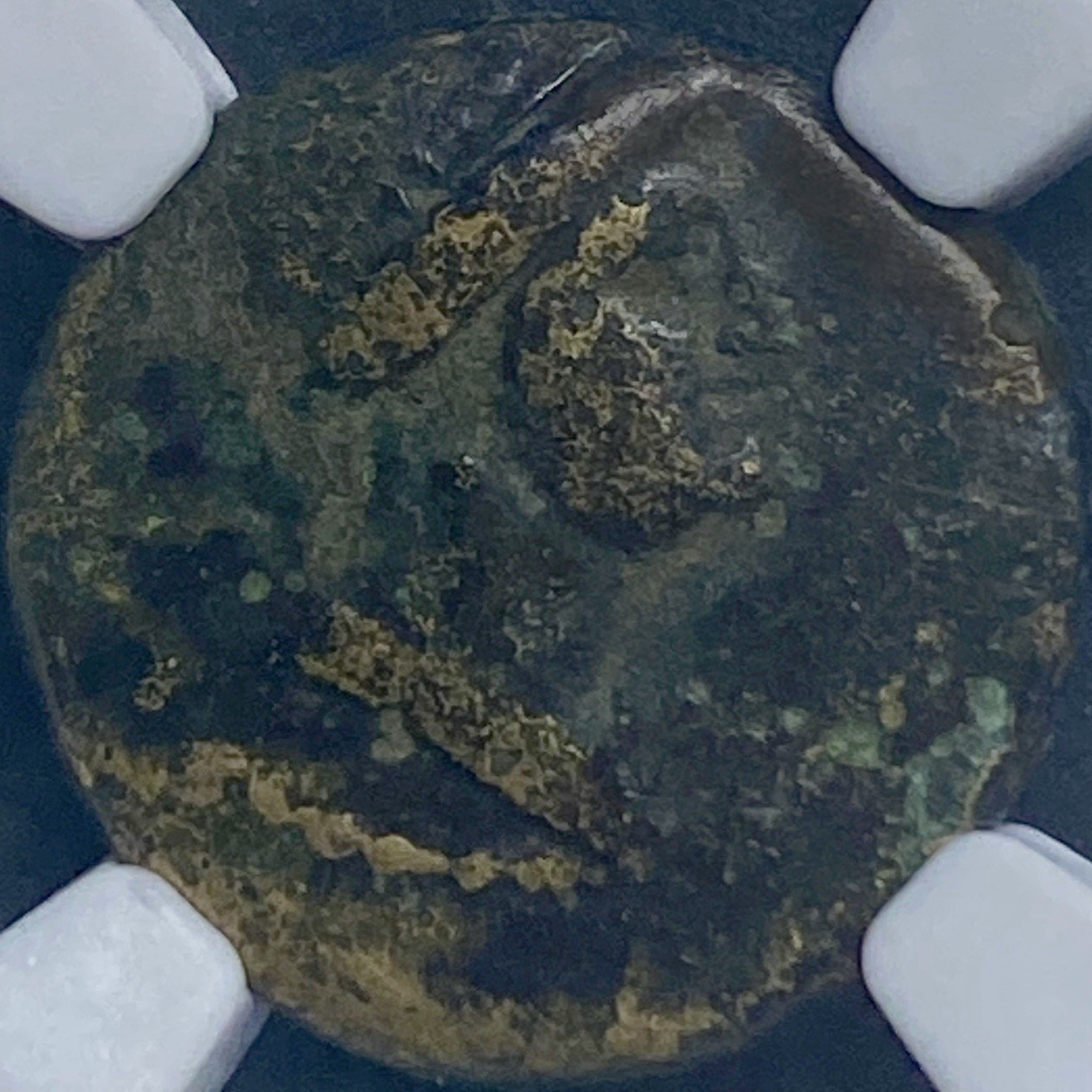 Emperor Nero 65-66AD Antioch Under Roman Rule Fire Alter NGC Ancient Coin Scarce