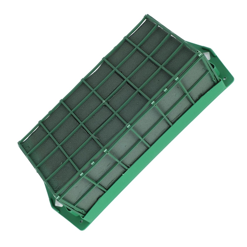 Rectangular Floral Foam Cage with Replaceable Foam for Fresh Artificial Flowers