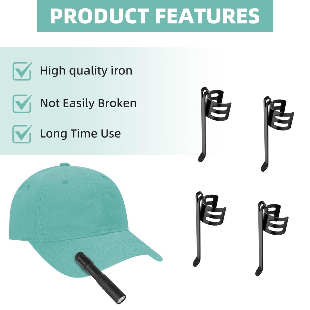 Flashlight Clips Compatible with Streamlight Stylus Pro and Microstream Black