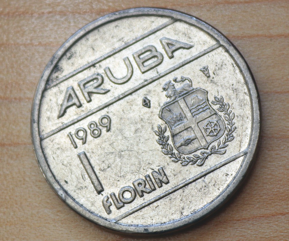 1989 Aruba 1 Florin